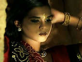 Wearing traditional gown Indian brunette Mumta Tendulkar poses on cam