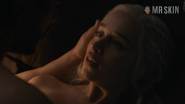 Jon Snow's butt and naked Emilia Clarke