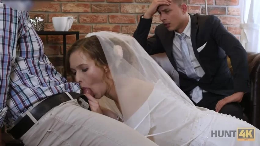 Pretty bride makes her groom cuckold on their wedding night Sex Pic Hd