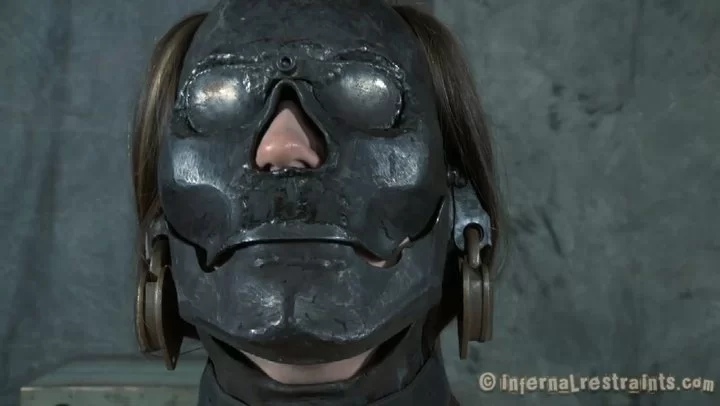 Sexy Brunette Babe Sister Dee Has To Wear One Of The Best Metal Masks Ever Made Video